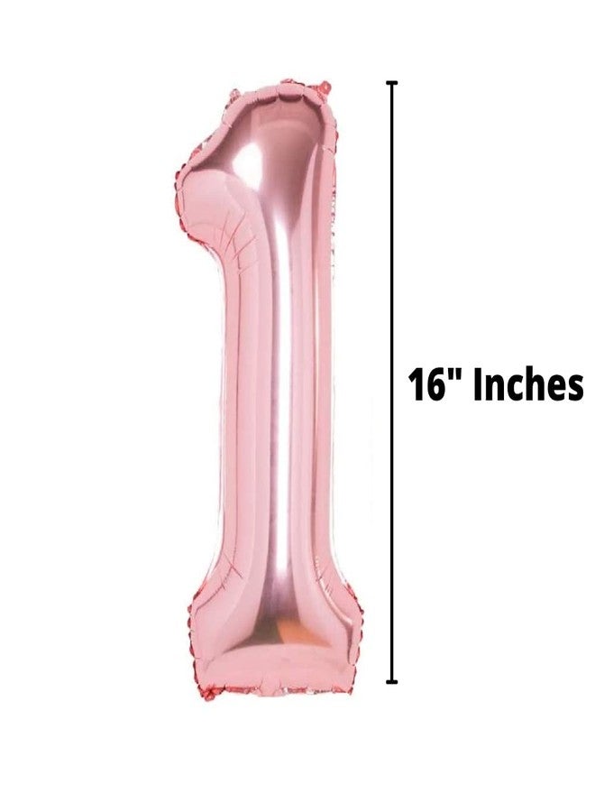 Propsicle 16 inch Birthday Foil 16 Number Helium Balloon Party Decoration Rose Gold Pack of 2 | 16 Year No. Balloons Birthday/Anniversary | Sixteen Number - Image 4